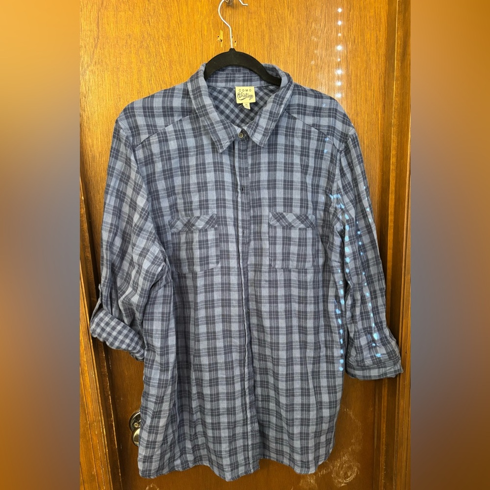 Como Vintage size 2x plaid shirt NWT